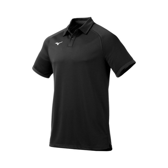 Mizuno Scout Polo Férfi Fekete | MNGZ-31897