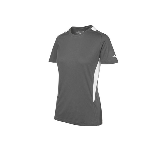 Mizuno Softball Crew Neck Jersey Női Szürke / Fehér | GJMY-53029