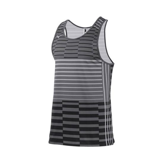 Mizuno Team Tank Top Férfi Stripes | QRBZ-38917