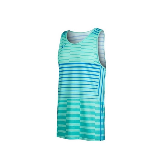 Mizuno Team Tank Top Férfi Türkiz | XMFD-50829