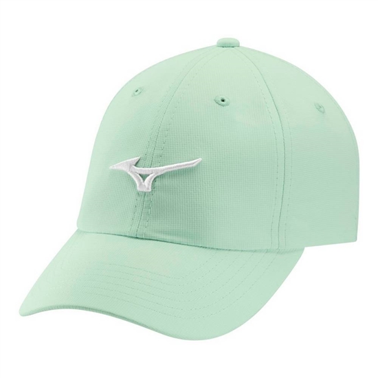 Mizuno Tour Adjustable Könnyű Small Fit Golf Hat Férfi Zöld / Fehér | AXVU-26814