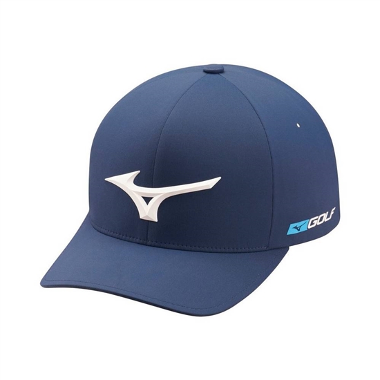 Mizuno Tour Delta Fitted Hat Női Sötétkék | IDAV-36794