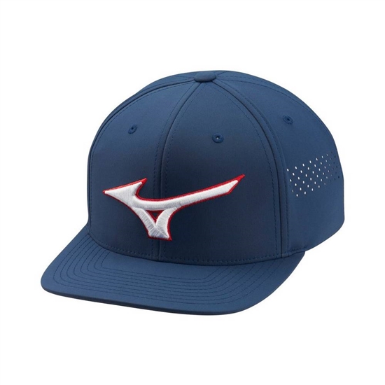 Mizuno Tour Lapos Snapback Hat Női Sötétkék | QTRD-29034