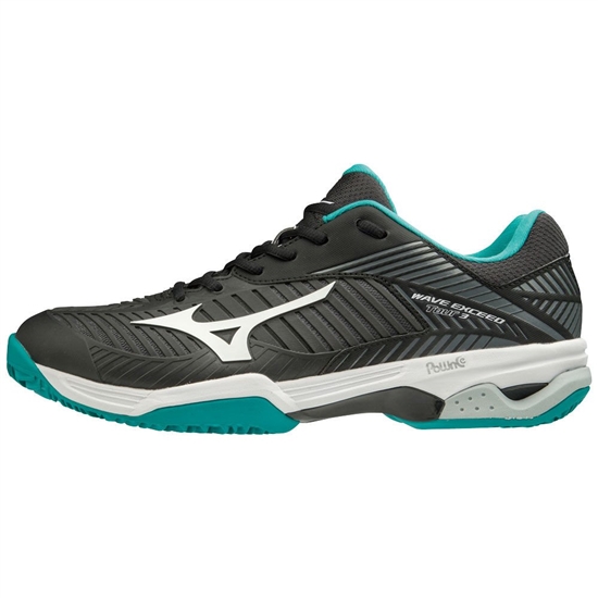 Mizuno WAVE EXCEED TOUR 3CC Teniszcipő Női Fekete / Fehér / Kék | LXPU-56317