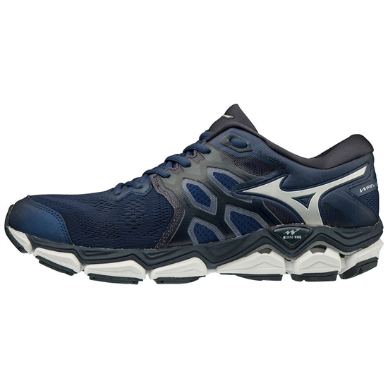 Mizuno WAVE HORIZON 3 Futócipő Férfi Kék / Titán | MHLZ-46829