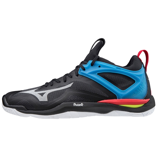 Mizuno WAVE MIRAGE 3 Kézilabda Cipő Férfi Fekete / Fehér / Kék | PYIU-61247