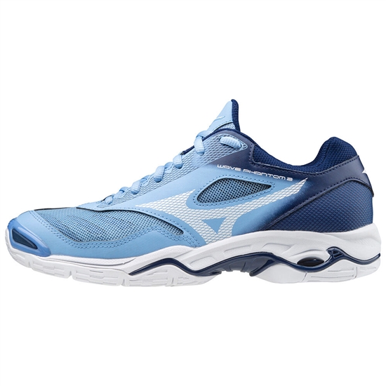 Mizuno WAVE PHANTOM 2 Kézilabda Cipő Női Kék / Fehér | VTHA-73910