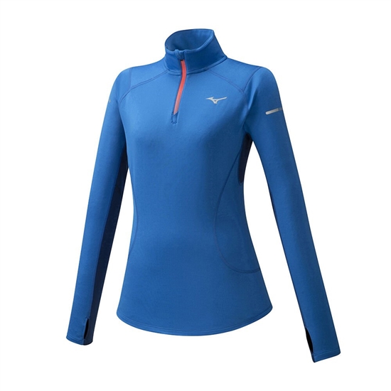 Mizuno Warmalite HZ Running Tops Női Kék | PXLE-48231