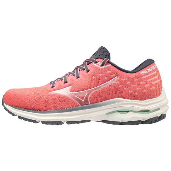 Mizuno Wave Inspire 17 WAVEKNIT Futócipő Női Piros / Fehér | YBSU-26459