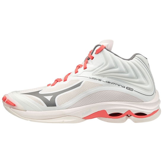 Mizuno Wave Lightning Z6 Mid Röplabda Cipő Női Fehér | IWLZ-84902