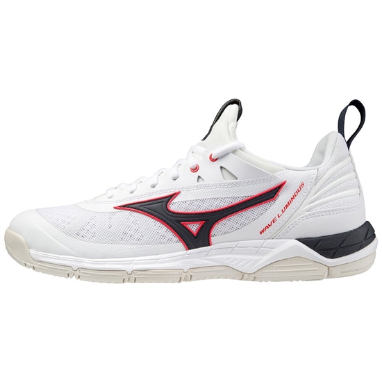 Mizuno Wave Luminous Röplabda Cipő Női Fehér / Piros | KGQJ-67450