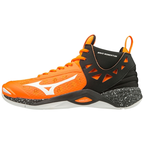 Mizuno Wave Momentum Mid Röplabda Cipő Férfi NarancsSárga / Fehér / Fekete | UFJI-70894