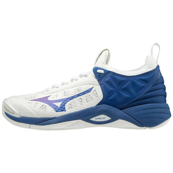 Mizuno Wave Momentum Röplabda Cipő Férfi Fehér / Kék | FMOH-20946