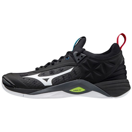 Mizuno Wave Momentum Röplabda Cipő Női Fekete / Fehér / Sárga | GVPC-56328