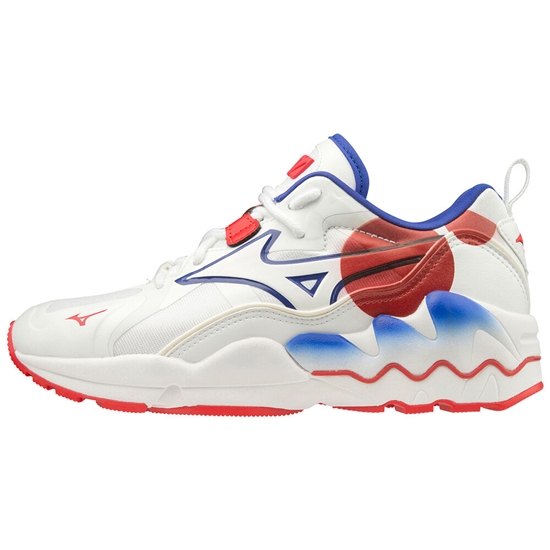 Mizuno Wave Rider 1 Shape of Time Tornacipő Férfi Fehér / Piros | NQXZ-48921