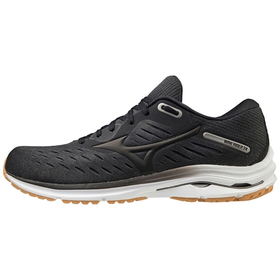 Mizuno Wave Rider 24 2E Futócipő Férfi Szürke / Fekete | ALRE-79860