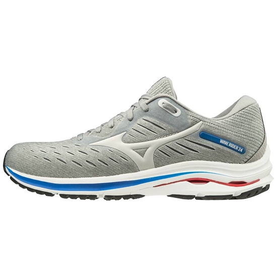 Mizuno Wave Rider 24 2E Wide Futócipő Férfi Szürke | PSIR-19073