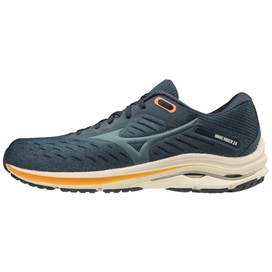 Mizuno Wave Rider 24 Futócipő Férfi Sötétkék | URQI-70352