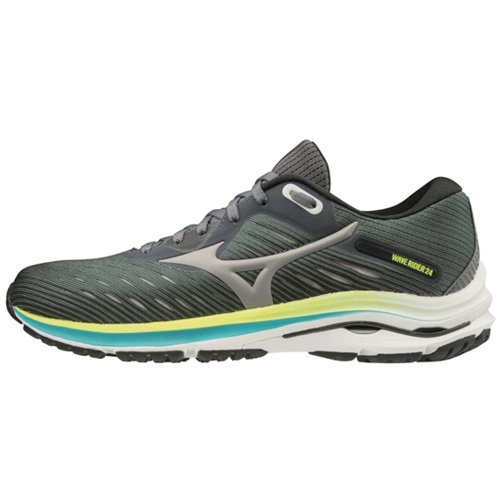 Mizuno Wave Rider 24 Futócipő Női MélyZöld | AUBD-42806