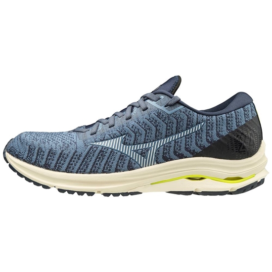 Mizuno Wave Rider 24 WAVEKNIT Futócipő Férfi Világos Kék | LGQI-72195