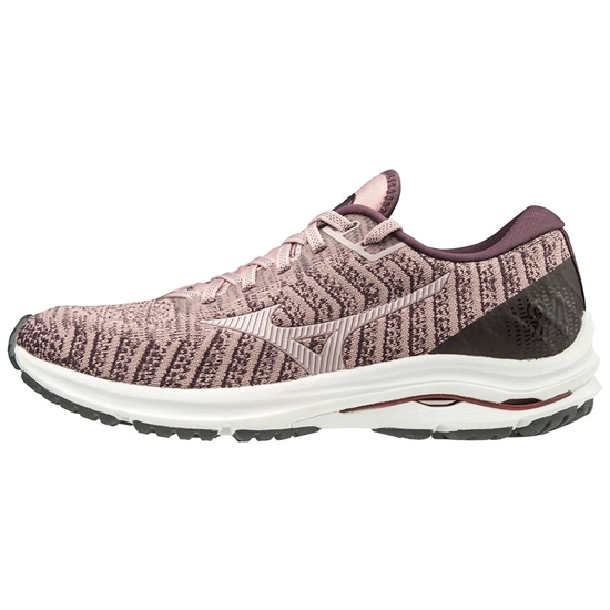 Mizuno Wave Rider 24 WAVEKNIT Futócipő Női Rózsaszín | TMQG-02476