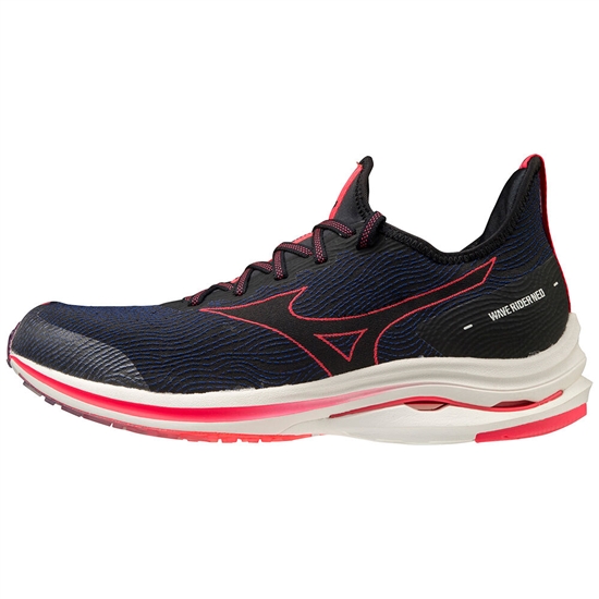 Mizuno Wave Rider Neo Futócipő Női Fekete / Rózsaszín | LVRK-65190