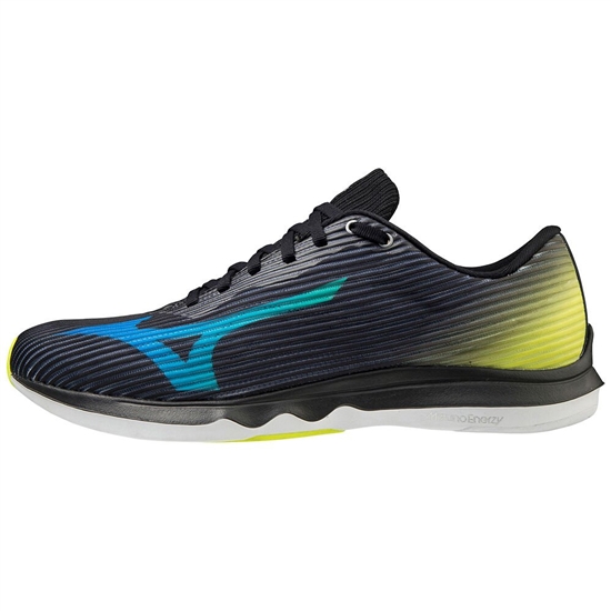 Mizuno Wave Shadow 4 Futócipő Női Fekete / Kék / Sárga | SPYO-80326