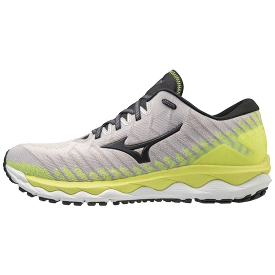 Mizuno Wave Sky 4 WAVEKNIT Futócipő Férfi Fehér / Sárga | XASE-94603