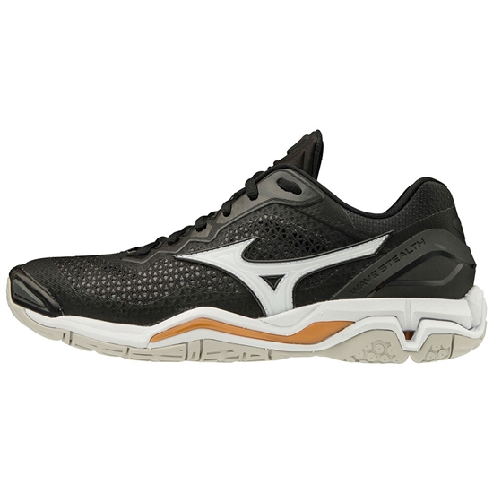 Mizuno Wave Stealth V Nb Netball Cipő Női Fekete / Fehér | WLFP-42531